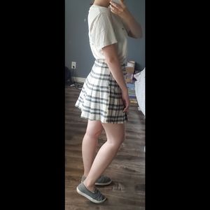 Hesperus Large Plaid Full Pleat High Waisted Mini Tennis Skirt